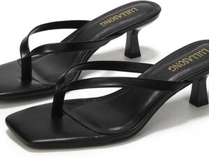LULLASONG Women’s Kitten Heels Sandals