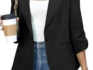 ELLEVEN Women’s Lightweight Tailored Blazer