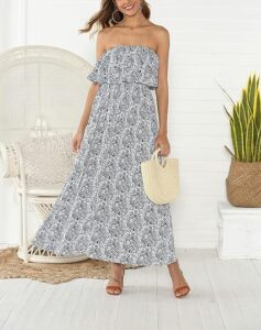 ZMPSIISA Strapless Maxi Dress
