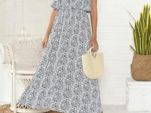 ZMPSIISA Strapless Maxi Dress