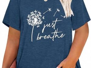 Women’s Dandelion Graphic Flower T-Shirt