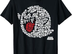 Nintendo Super Mario Iconic Boo Portrait Graphic T-Shirt T-Shirt