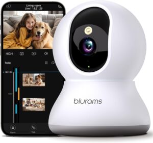 blurams Indoor Camera 2K - 360° Pan/Tilt with Motion Tracking