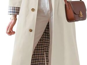 Tankaneo Double-Breasted Oversized Trench Coat