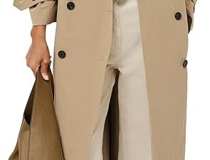 Farktop Oversized Long Trench Overcoat