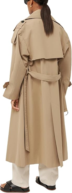 Farktop Oversized Long Trench Overcoat - Image 3