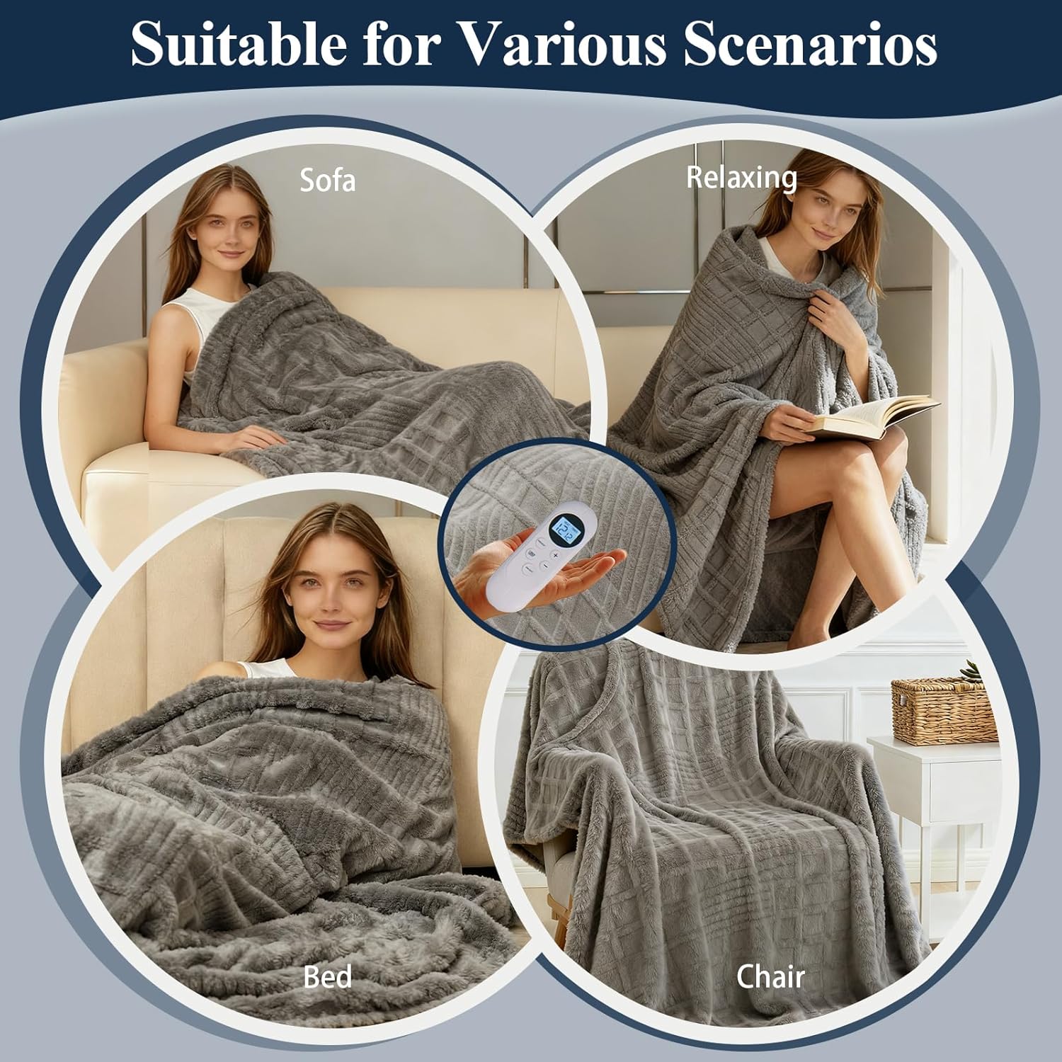 Electric Heated Blanket with Overheat Protection - Image 3